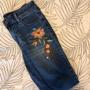 Embroidered jeans